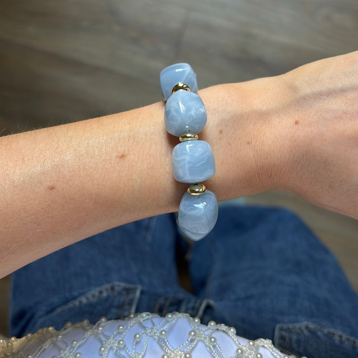 Ambre Bracelet in Sky Blue