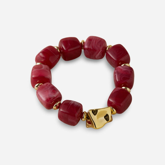 Ambre Bracelet in Burgundy