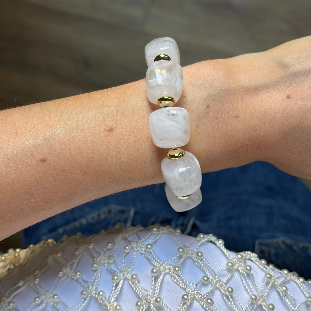 Ambre Bracelet in Ivory